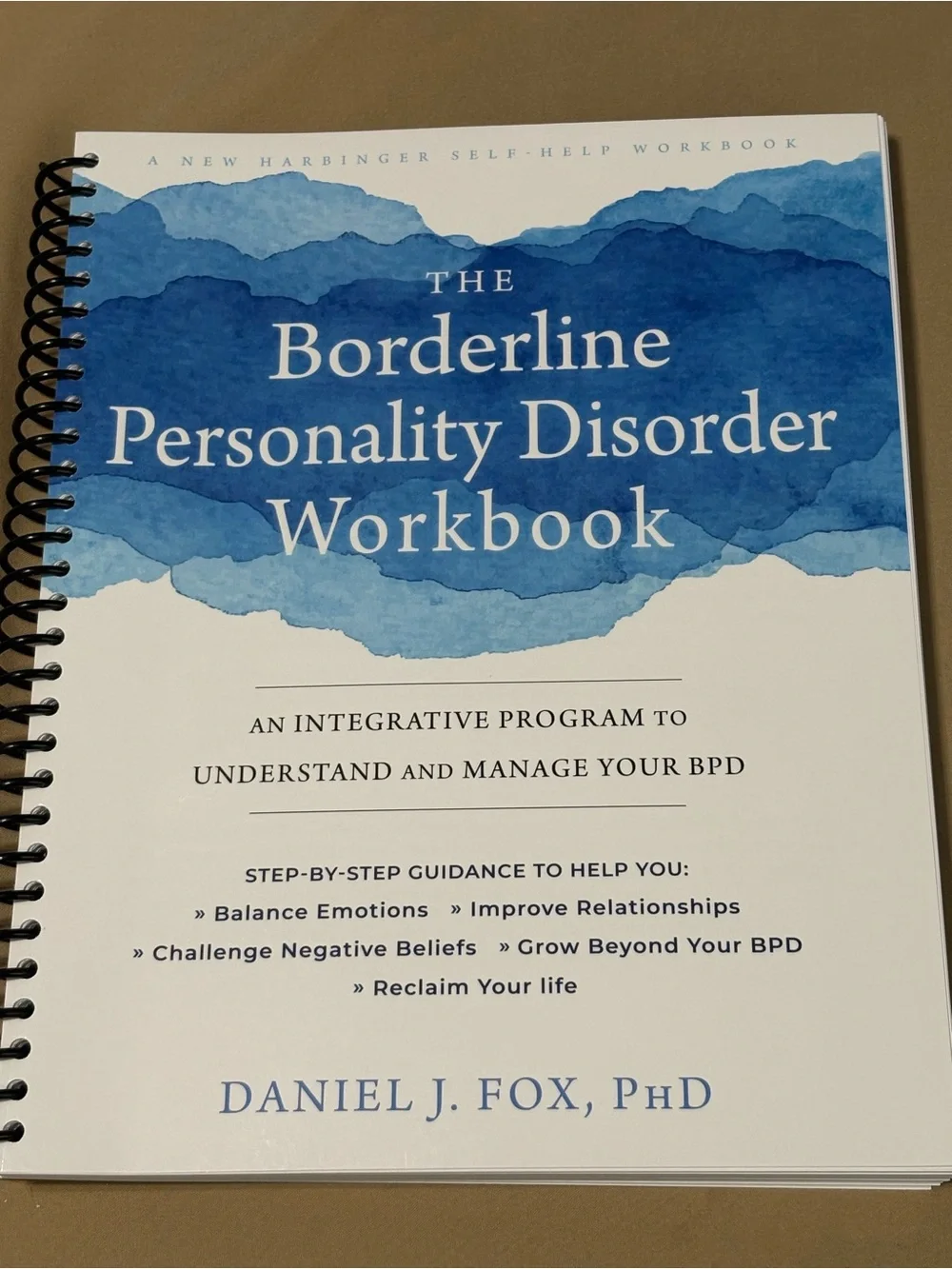 The Borderline Personality Disorder Workbook - Blue Cover